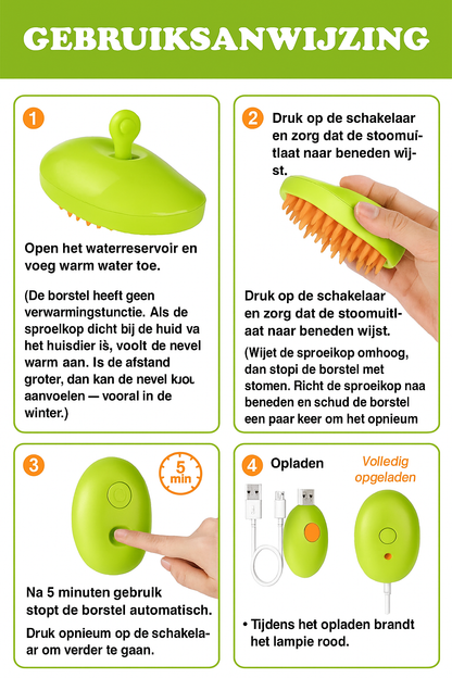 Kattenborstel met Sprayfunctie